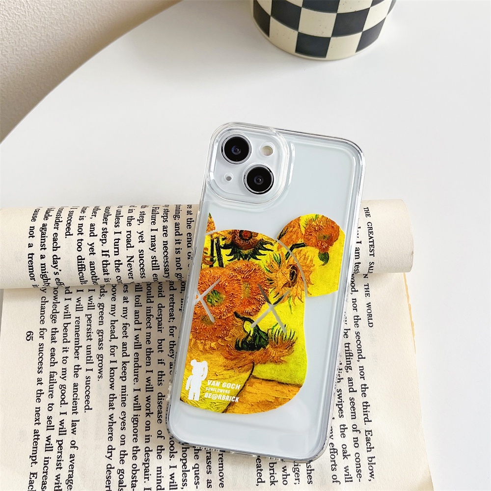 Ốp Điện Thoại TPU Mềm Trong Suốt Chống Sốc Hình Gấu Cho IPhone 14 Pro max 14 Plus 13 12 Pro max 11 Pro max x xs max xr 7 8 Plus