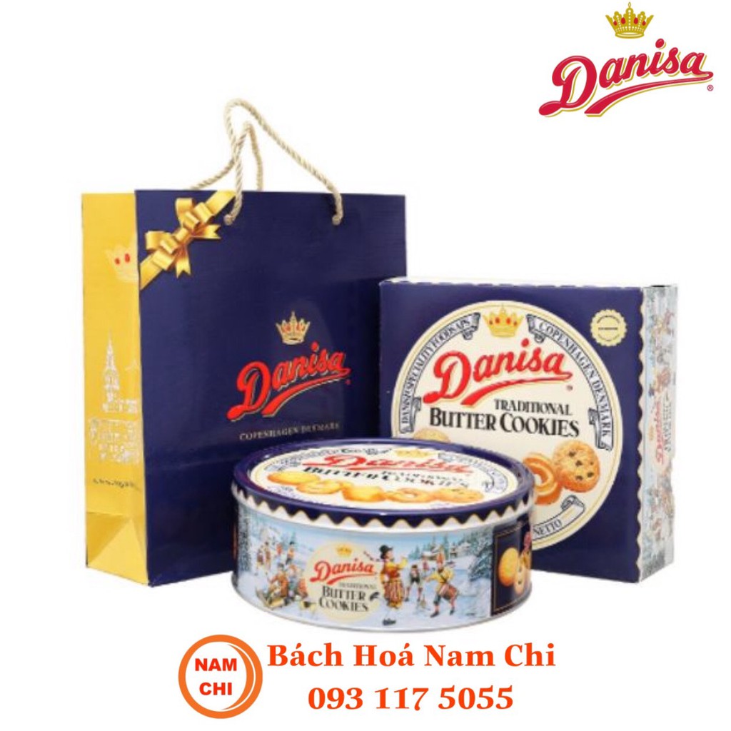 [HỘP TRUNG 681g] Bánh Quy Danisa 681g Danisa Butter Cookies - Kèm Túi Xách Biếu Tặng | BigBuy360 - bigbuy360.vn