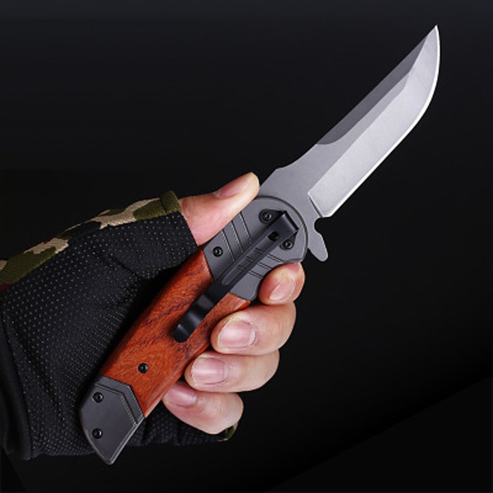 Dao phượt gấp gọn hàng cao cấp chắc chắn cỡ trung giá tốt HUTI KNIFE Buck DA99