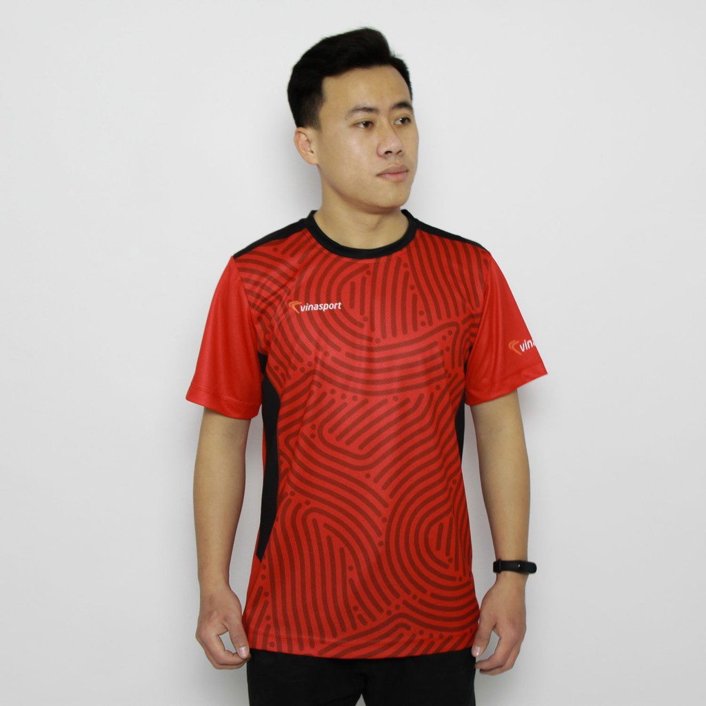 Áo thun chạy bộ Vinasport We Run Red