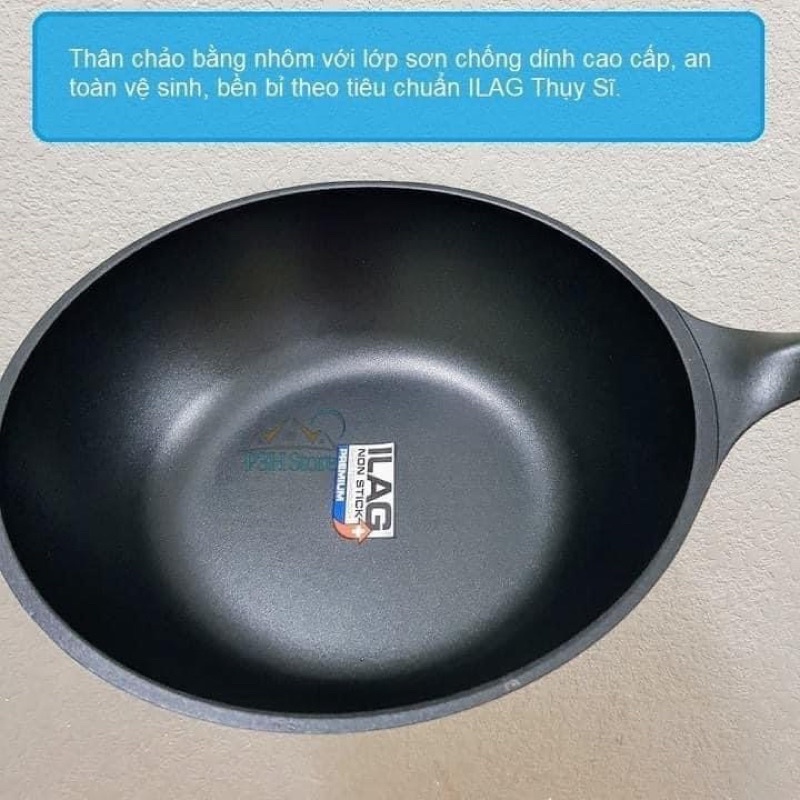 Chảo EDGE 28cm sâu lòng nắp kính Lock&Lock CAW2811