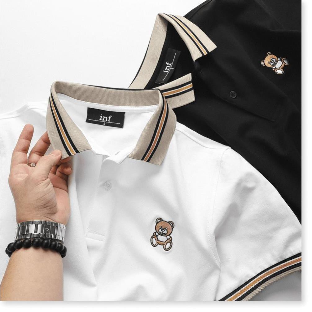 Áo thun nam con Gấu trẻ trung Dễ thương Hình thêu siêu phẩm việt KMG