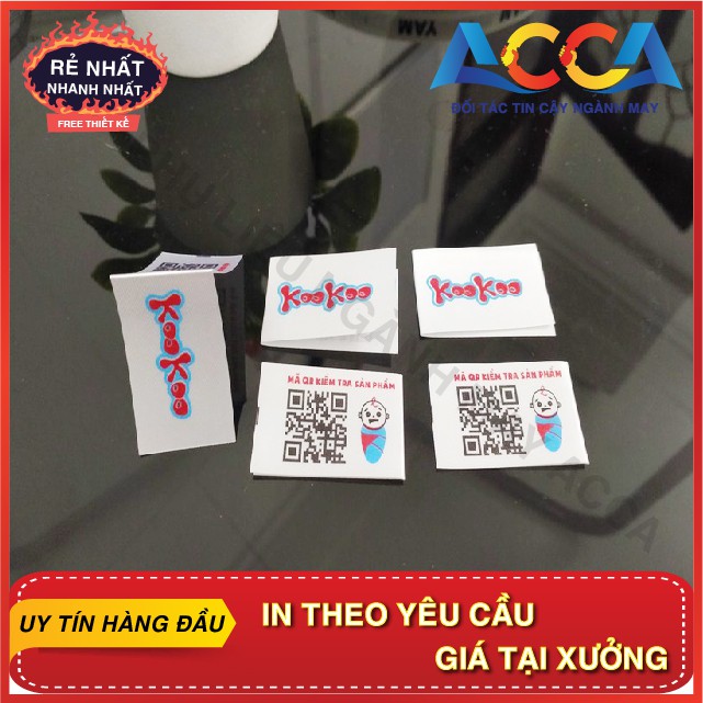 [Nhãn mác quần áo] In Mác satin mềm mịn giá rẻ cho thương hiệu riêng_In nhanh, bền, đẹp, rẻ_Sản xuất trong 3 ngày