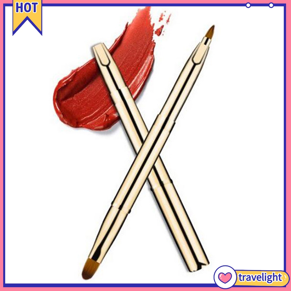 (Travelight) Cọ son môi 2 đầu kính cỡ nhỏ gọn tiện lợi