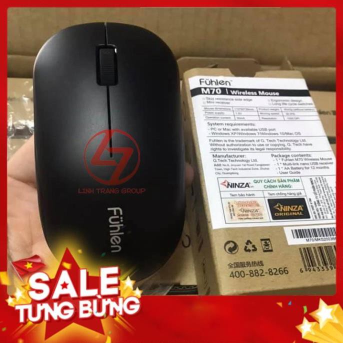 Chuột không dây Fuhlen M70 - hàng chính hãng - tem Ninza bảo hành 2 năm