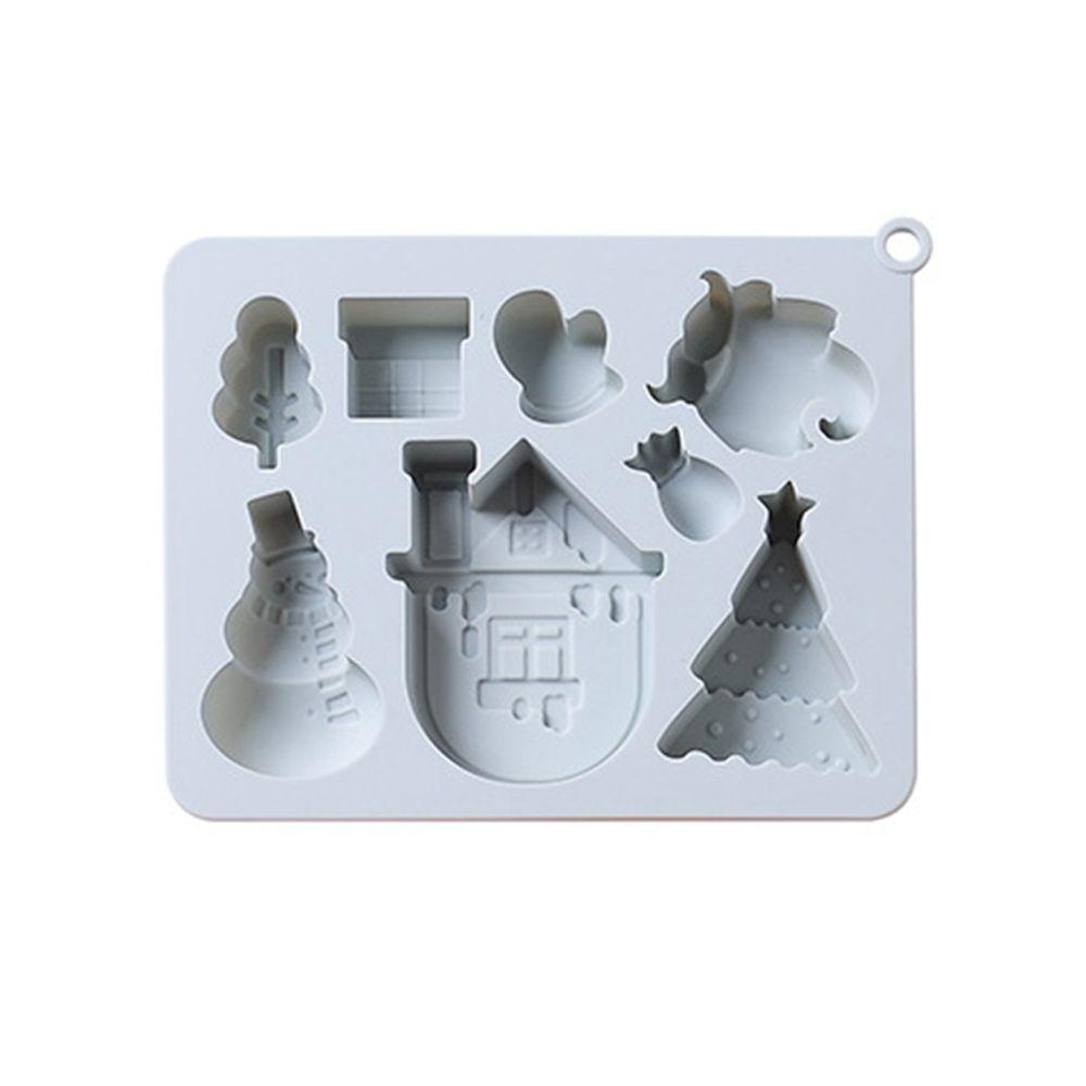 CONOPERY Khuôn Silicone Làm Bánh 8 Ngăn Chủ Đề Giáng Sinh
