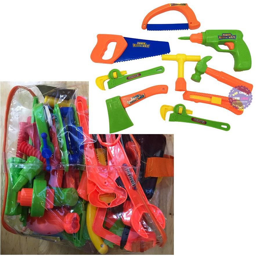 Đồ Chơi Dụng Cụ Sửa Chữa 16 món _Đồ Chơi lau nhà cho bé