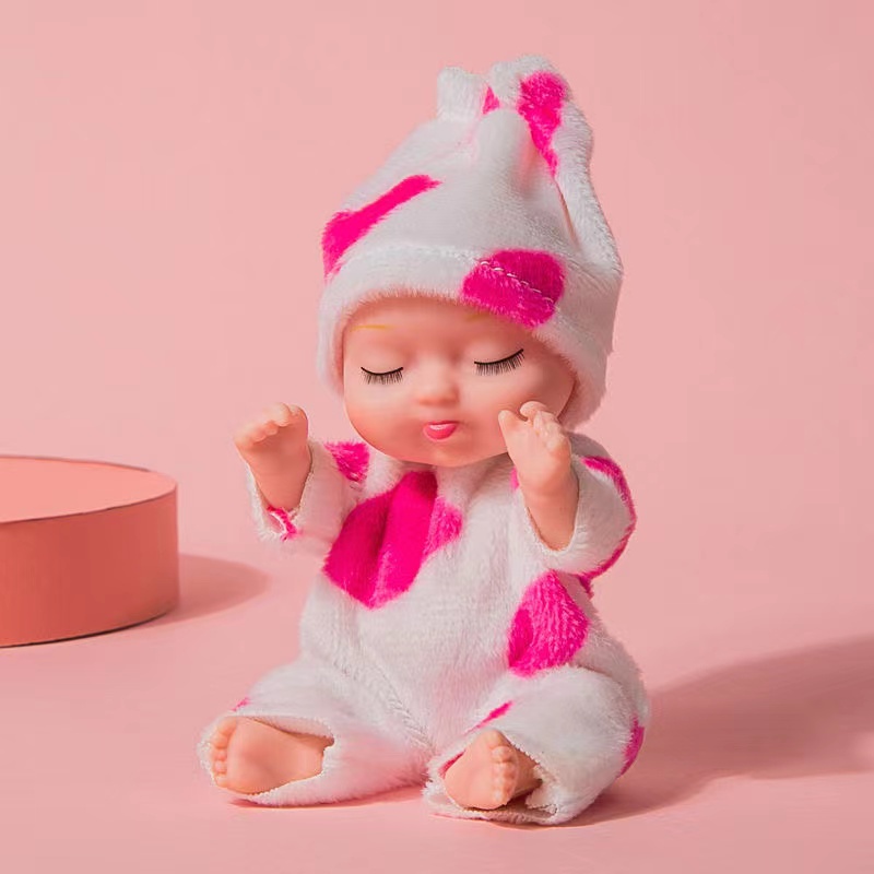 Búp Bê Em Bé Đang Ngủ Dễ Thương 11cm