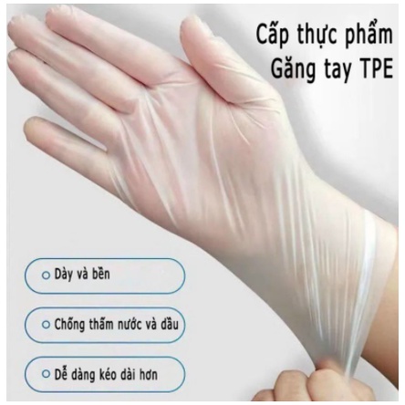 Hộp 100 chiếc găng tay Victoria TPE siêu dai