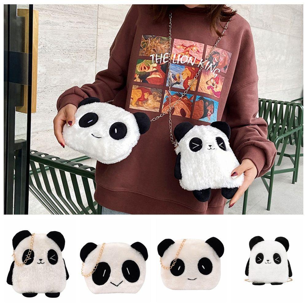 Túi Đeo Chéo Lông Xù Kiểu Hoạt Hình Đáng Yêu Cho Nữ Mùa Thu Đông