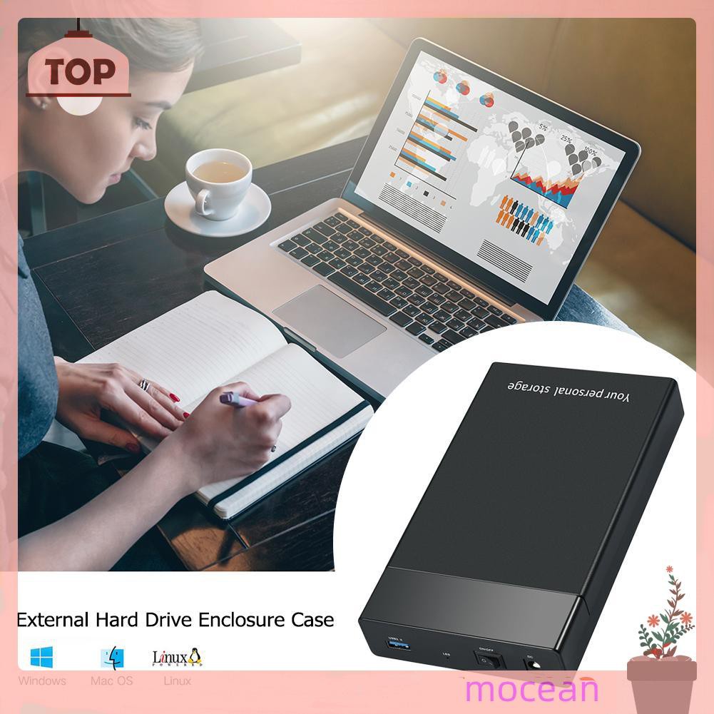 Hộp Đựng Ổ Cứng Ngoài Usb 3.0 Đến 3.5 Inch Sata Iii 5gbps Ốp | BigBuy360 - bigbuy360.vn