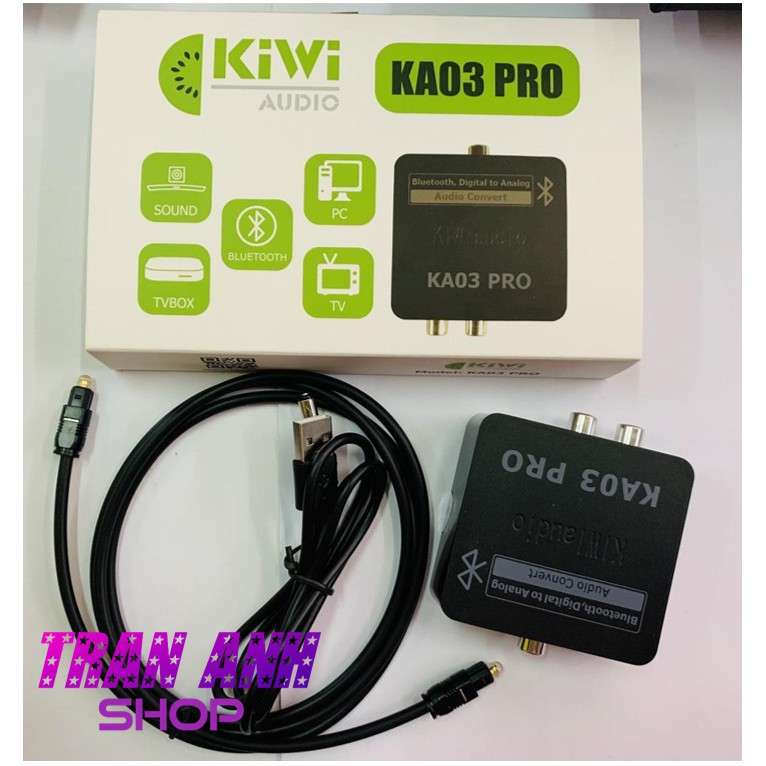 Chuyển quang âm thanh KIWI KA03 có Bluetooth CHẤT LƯỢNG CAO Hàng Chính Hãng