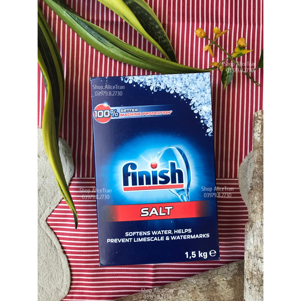 1.5kg Muối làm mềm nước Finish dùng cho máy rửa chén bát