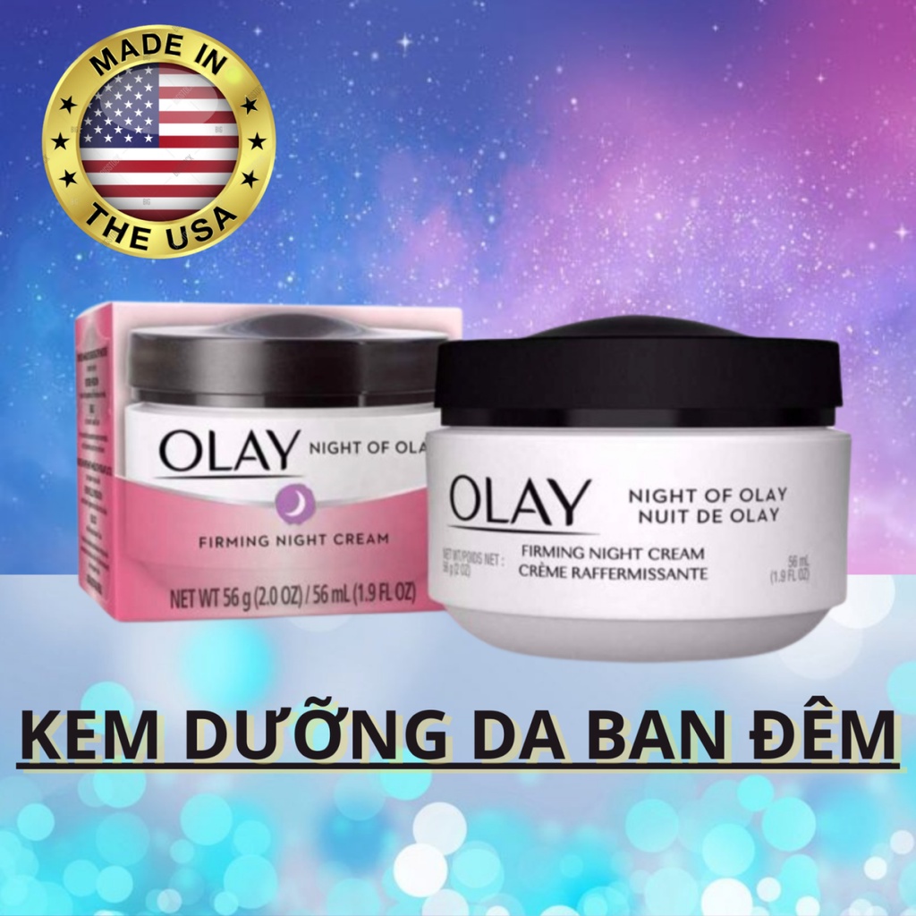 Kem dưỡng da Olay night of Olay chống nhăn dưỡng ẩm và làm săn chắc da mặt Olay 56 ml
