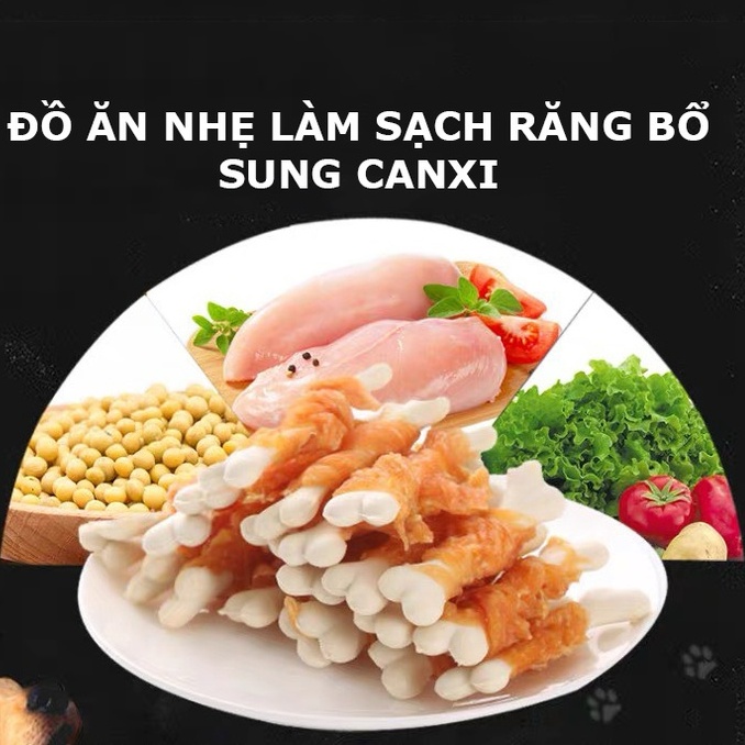 URBAN_GÀ MẬT ONG QUẤN XƯƠNG SỮA DR.DINGO_SNACK SẠCH RĂNG CHO CHÓ