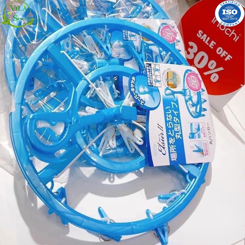 Móc Chùm Phơi Quần Áo Trẻ Em, Móc Chùm Haza Hình Tròn, Móc Phơi Đồ Trẻ Em Nhựa Cao Cấp Inochi