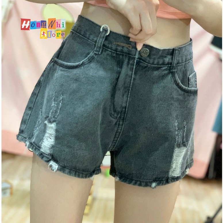 Quần Short Jean Đùi Size Đại Cạp Cao Dáng Rộng 65Kg Trở Lại Ulzzang