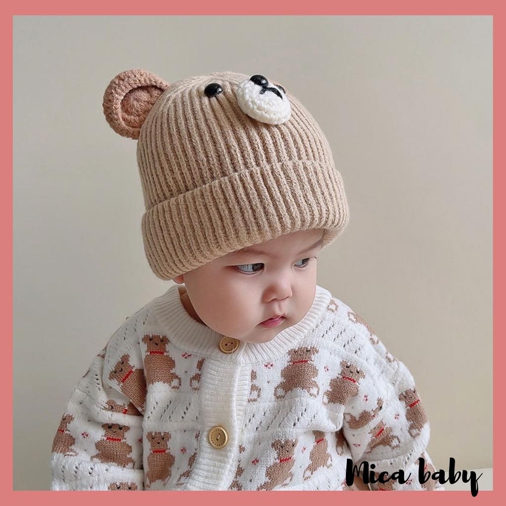 Mũ len hình thú dễ thương cho bé ML203 Mica baby