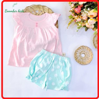 Bộ đồ bé gái xuất Hàn Moimoi-pi size 2-7 tuổi (10-25kg), 100% cotton mềm mịn
