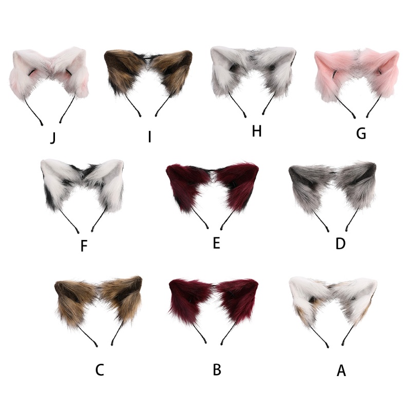 Băng Đô Tai Mèo Phối Lông Xù Đáng Yêu Dành Cho Hóa Trang Halloween