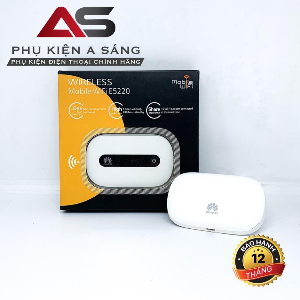 Bộ Phát Wifi 3G, 4G Huawei E5220 - Hàng Nhập Khẩu