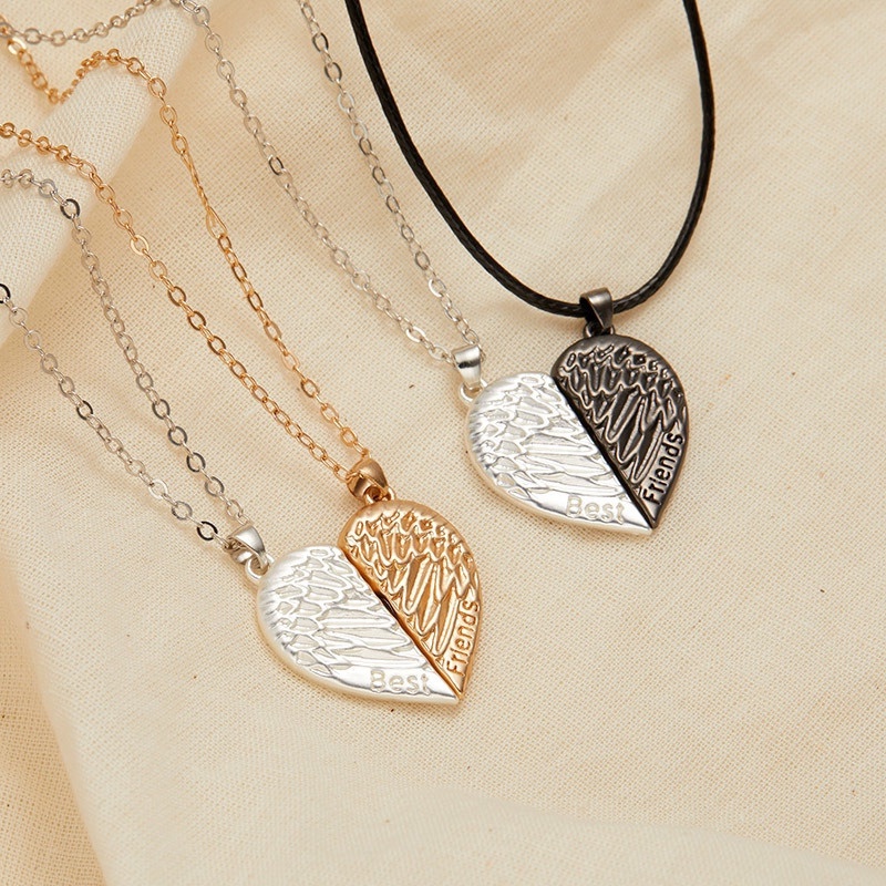 1 Cặp Vòng cổ Tình Bạn Mặt Hình Đôi Cánh Thiên Thần