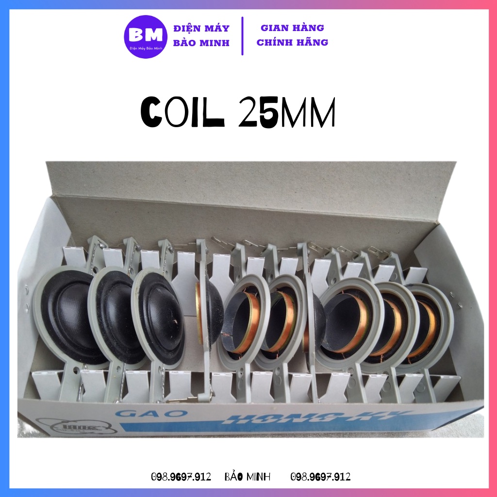 Coil loa treble 25mm - Giá 10 cái - Coil25den