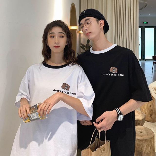 Áo thun tay lỡ Don't Steal Cans