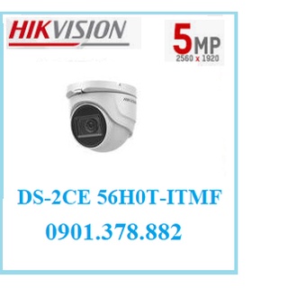 Camera Hikvision DS-2CE 56H0T-ITM Dome HDTVI độ phân giải 5MP