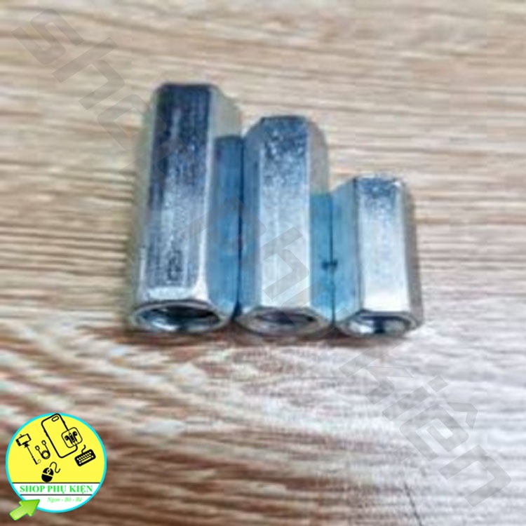 Nối Ty Ren, Tiren Thép Cacbon Loại Đẹp Đủ Kích Thước M6, M8, M10, M12, M14, M16