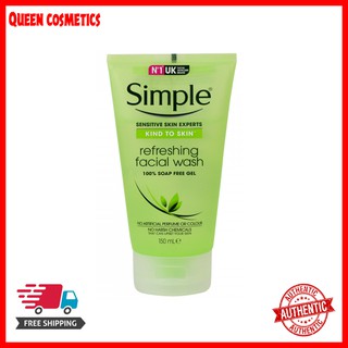 Sữa rửa mặt Simple Kind to Skin Refreshing Facial Wash Gel