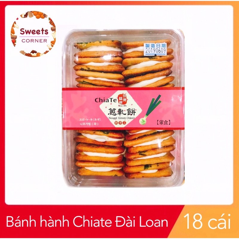 Bánh hành Chiate Đài Loan 18 cái (date mới)