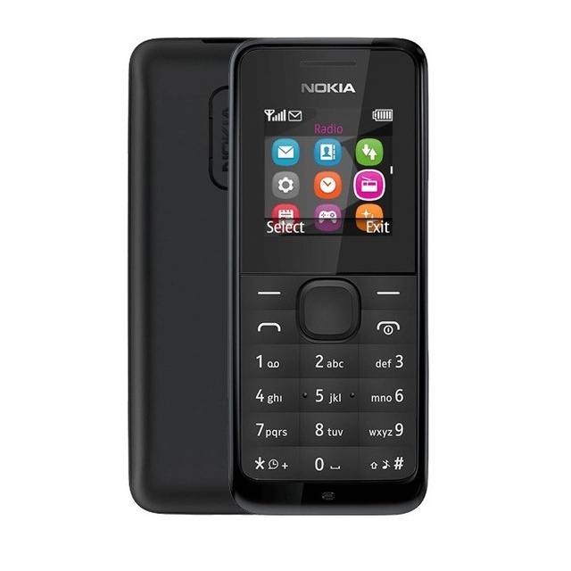 Điện thoại Nokia 105 2 sim chính hãng - Máy 2 Sim 2 Sóng Máy Zin Đủ Phụ Kiện Pin Sạc