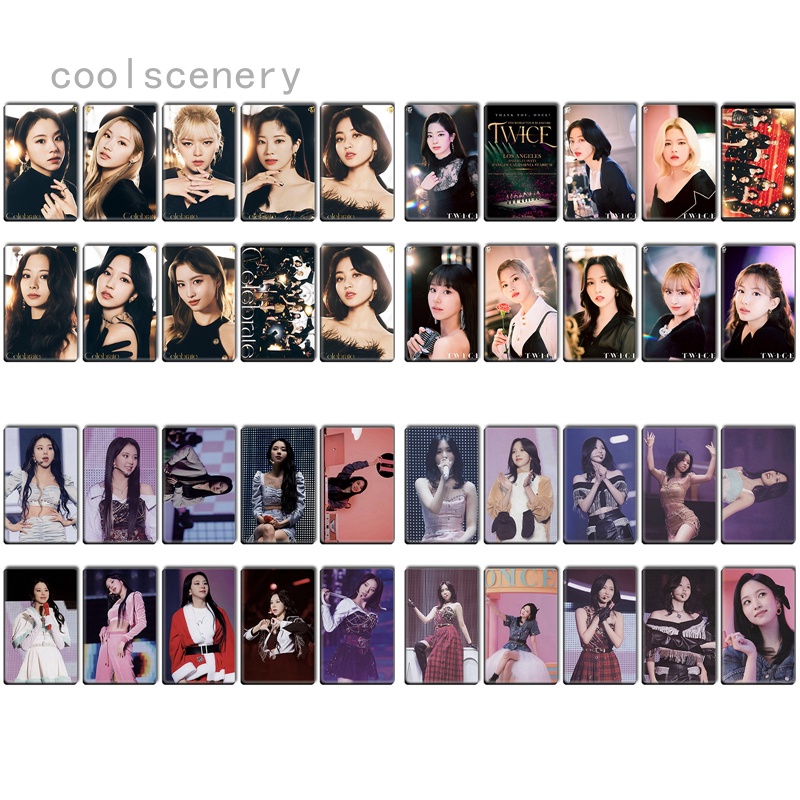 Set 10 Tấm Thẻ Dán K-Pop TWICE JAPAN 4th ALBUM {Celebrate} Pvc Chống Thấm Nước