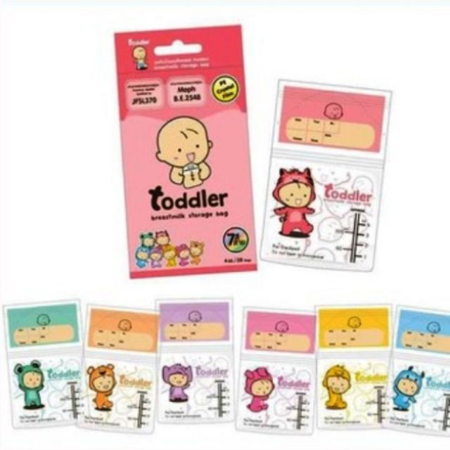 [Hộp 28 túi] Túi trữ sữa Toddler