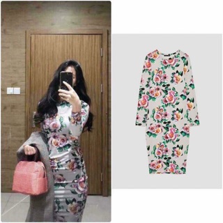 Váy body hoa Zara sẵn đủ size