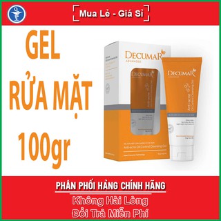 Gel rửa mặt Decumar Advanced 100gram giúp kiểm soát dầu nhờn, ngăn ngừa vi khuẩn gây mụn, sạch sâu, duy trì độ ẩm