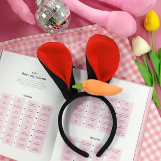 Băng đô cài tóc hình củ cà rốt dễ thương