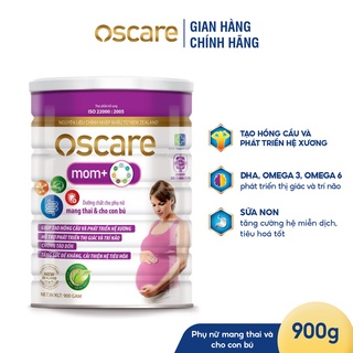 Sữa mẹ bầu Oscare Mom+ - Lon 900g - Giúp Tăng cường sức khỏe cho phụ nữ mang thai và cho c thumbnail
