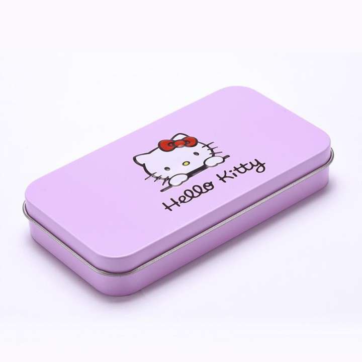 Bộ dụng cụ trang điểm 7 món màu hồng hello kitty kèm hộp đựng tuancuashop