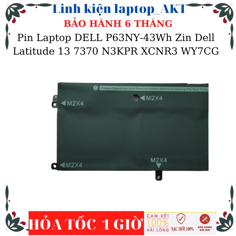 Pin laptop Dell Latitude 13 7370 Pin Dell P63NY - 43Wh XCNR3 - 34Wh N3KPR WY7CG