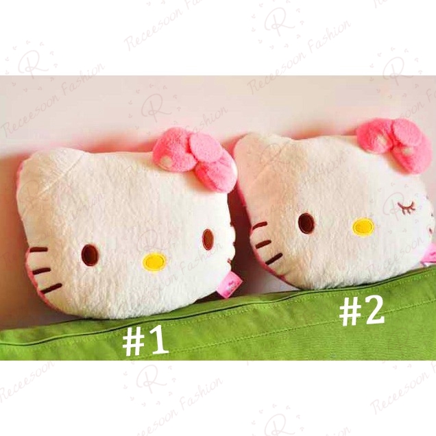 Gối tựa đầu hình mèo Hello Kitty dễ thương gắn ghế ngồi xe hơi