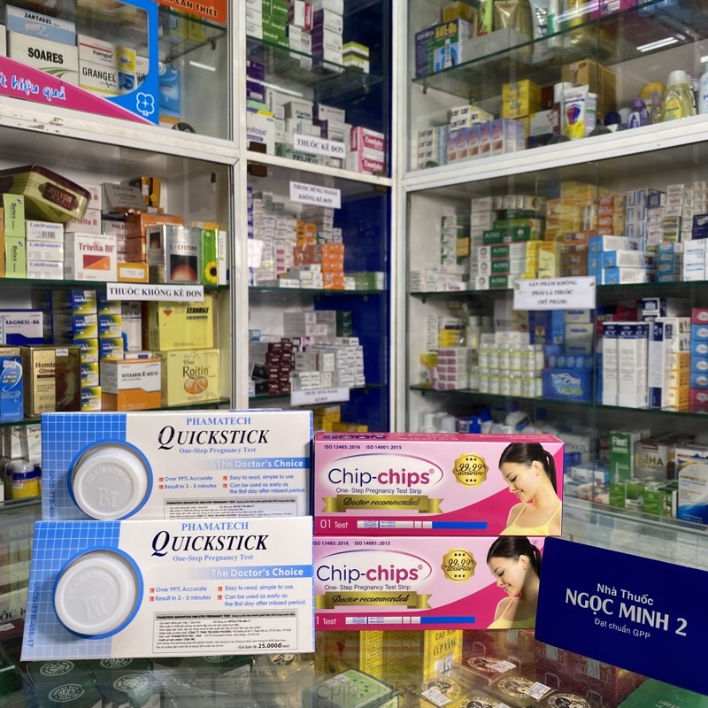 ✅ [Chính Hãng][Hoả tốc] Que Thử Thai Dụng Cụ Thử Thai Nhanh Tại Nhà Quick stick, chip chip