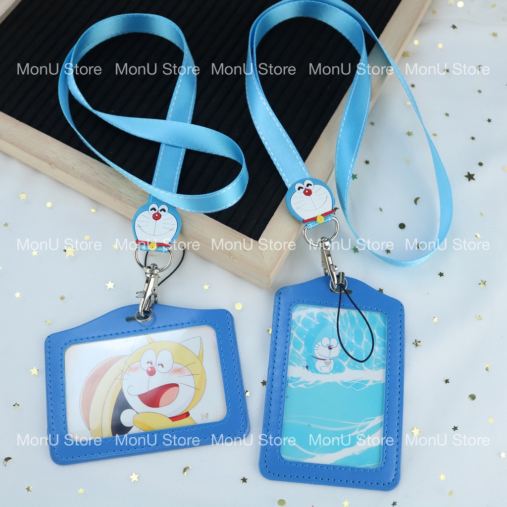 Dây đeo thẻ và bảng tên học sinh, sinh viên, nhân viên hình DORAEMON DOREMON dễ thương cute MON0183