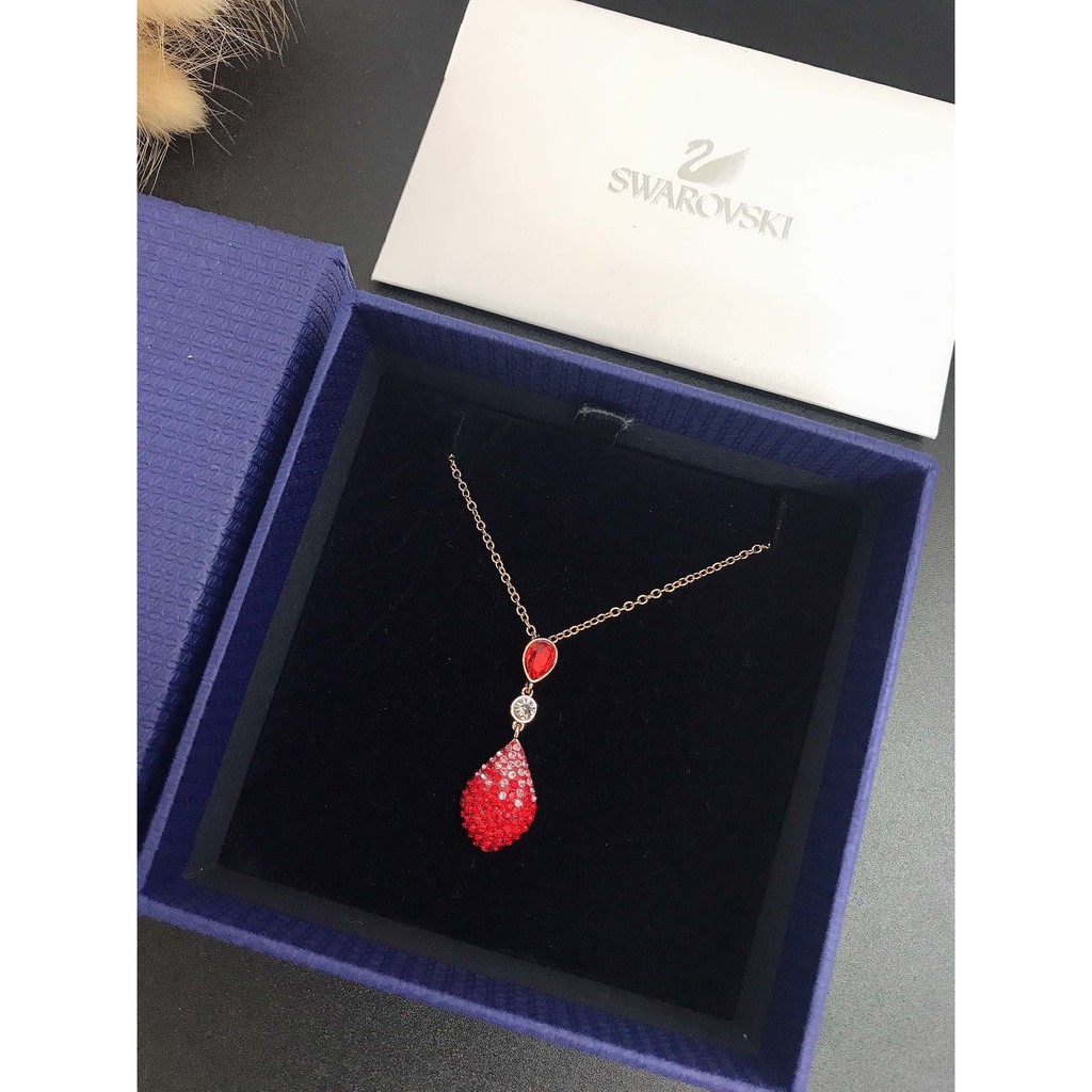 [Original] Swarovski FUN FUN has a gradual change of tone and elegant feminine necklace as a gift for my girlfriend s925 silver fashion jewelry