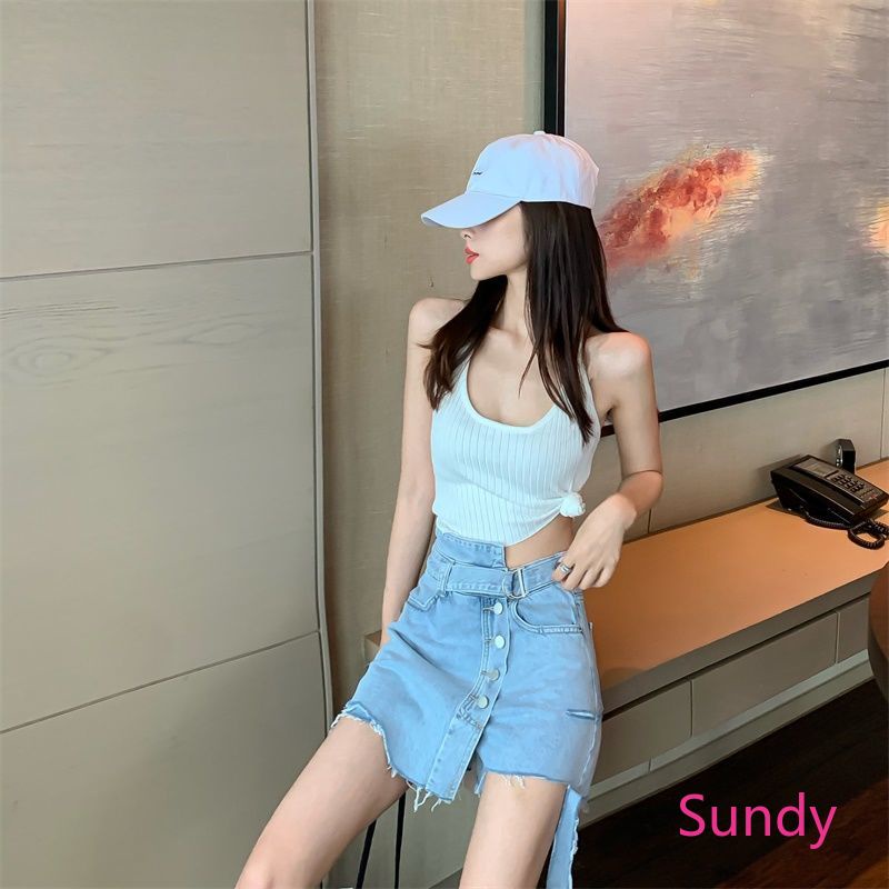 Quần Short Lưng Cao Dáng Rộng Thiết Kế Độc Đáo Thời Trang Hè Cá Tính Cho Nữ