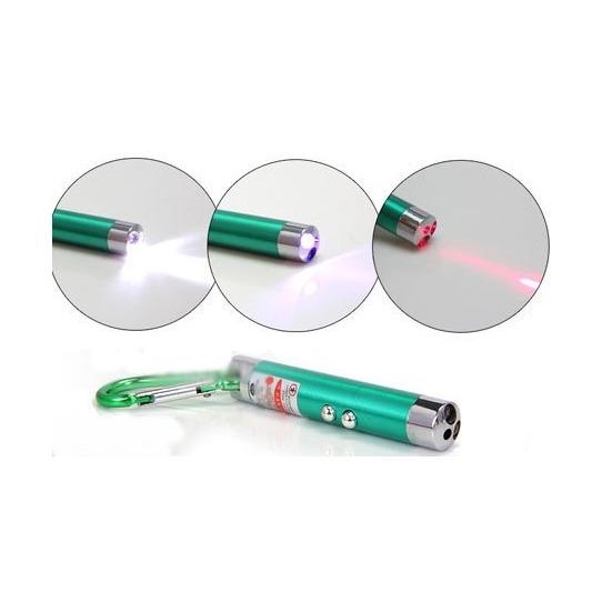 Đèn Pin Móc Khóa Lazer Mini 3 Trong 1 Tiện Lợi