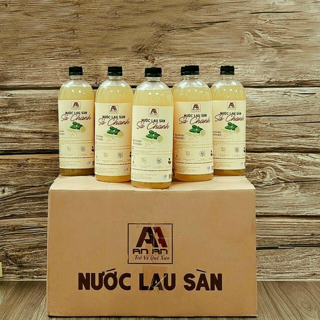 Nước lau nhà hữu cơ bồ hòn An An, lau sàn Sả Chanh/ Quế Đậm Đặc 1L