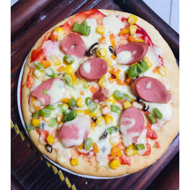 PIZZA XÚC XÍCH NẤM NGÔ PHOMAI SIZE 18 cm ( chỉ ship nội thành Hà Nội )