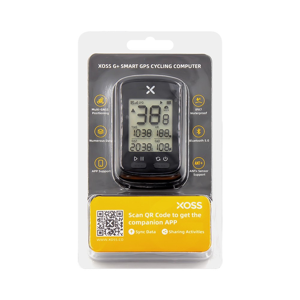 Đồng Hồ Thông Minh XOSS G + Định Vị GPS Chống Thấm Nước Có Cảm Biến Nhịp Tim Cho Xe Đạp